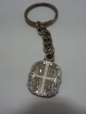 Our Lady of the Highway Guardian Angel St Christopher Protect Us KEYCHAIN MEDAL